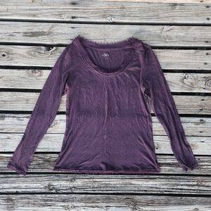 Loft Dark Purple Long Sleeve Basic Small Winter Fall